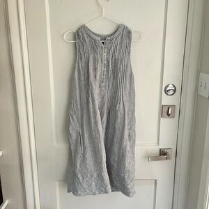 Casual Gray Sleeveless Dress